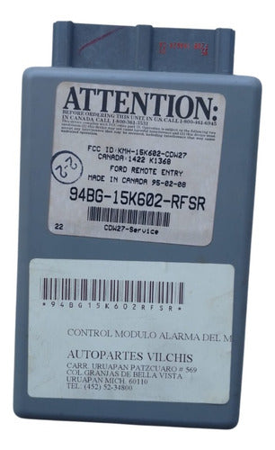 Modulo Encendido Alarma Fd Contour 95-00 Original Nueva