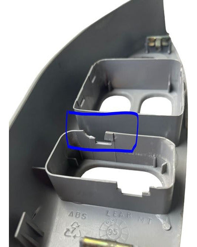 Bisel De Contro Maestro Ford Pu Xlt 97/03  Gris Oscuro Izquierdo