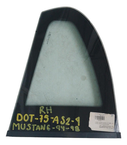 Cristal Costado Fd Mustang 94-98 Izq Toldo De Lamina